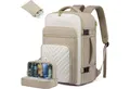 LuxusKollektion Reiserucksack Handgepäck Rucksack 40L Damen Laptop Reiserucksack 17 Zoll Beige Khaki