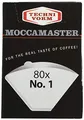Moccamaster, Moccamaster Cup-One Filterpapier Nr. 1, Weiß, 80st.