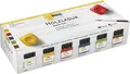 KREUL 78500 - Farbintensive Acryl Holzlasur im Set, 6 x 20 ml Farbe in Weiß, Son