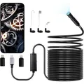 VEVOR Endoskopkamera mit 15 m langem Kabel, 1920P HD-Inspektionskamera für Android & iOS, industrielle Kanal-Kamera mit Licht – 8 LEDs