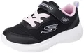 Skechers Mädchen Selectors Reset Achieved Sneaker, Black Mesh Trim, 30 EU