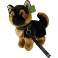 One for Fun Rappa Deutscher Schäferhund Plüschhund mit Leine stehend 23 cm / UMWELTFREUNDLICH / ab 0 Monaten (25 cm) (204423)