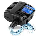Teicher Filterpumpe PP-1500H [Neues Modell] – Teichpumpe für außen 25W, 1500 l/h Energie effizient | Bachlaufpumpe Gartenteich Bachlauf Wasserfall | Filter Pumpe Teich Pond Pump Teichpumpen IPX8 Norm