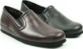 Rohde Viborg 6402 Herren Schuhe Hausschuhe Leder, Größe:47 EU, Farbe:Schwarz