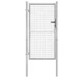 vidaXL Gartentor Gartentor verzinkter Stahl 100 x 150 cm Silber