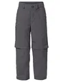 VAUDE Kids Detective Antimos Zip-Off Pants, leichte Outdoorhose für Kinder, mückenabweisend und mit UPF 50+ ausgerüstet, Iron Uni, 110-116