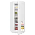 Exquisit Gefrierschrank | 168 l Nutzinhalt, Energieeffizienzklasse D, 40 dB(A) | hohe Bauform, 4-Sterne-Gefrieren, manuelle Temperaturregelung, wechselbarer Türanschlag | GS5230-H-040D weiss