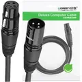 Audio-verlängerungskabel Mikrofonkabel Mikrofon Xlr Soundanlage (weiblich) - Xlr (männlich) Schwarz 2m - Ugreen