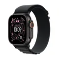 Apple Watch Ultra 3 GPS + Cellular 49mm Schwarz Titanium Case mit schwarzem Alpine Loop - Medium MF0V4QF/A