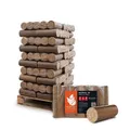 Holzbriketts Nestro Hartholz Ofen Rund Kamin Brennholz 10kg x 30 300kg Palette