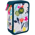 COOLPACK Feder Mäppchen Etui gefüllt Federmappe 3 Fach Zipper SUNNY DAY Blumen