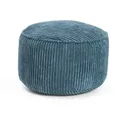 Lumaland Sitzsack Sitzhocker Cord Ablage kompakt 25x45 cm, pflegeleicht, Indoor Relaxen blau