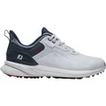 FootJoy Golfschuhe Pro, Spikeless, weiß/blau/rot