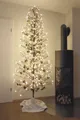 Weihnachtsbaum mit Schnee 296 LED warmweiß Weihnachtsbeleuchtung Garten Outdoor