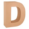 Glorex 6 2029 104 - Pappbuchstabe D 17.5x5.5 cm für