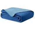 Restilo Tagesdecke Tagesdecke Wohndecke Bettüberwurf Wendedesign leichte Allzweckdecke, Steppdecke blau 200 cm x 220 cm