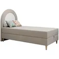 MKS Boxbett, Beige, Textil, 1-Sitzer, Rechteckig, 90x180 cm, Kinder- & Jugendzimmer, Jugendmöbel, Jugendbetten