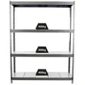 PROREGAL® Schwerlastregal Schwerlastregal Metal Beast Four, HxBxT 200x240x60cm, Grau grau 240 cm x 200 cm x 60 cm