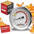 Grillfürst BBQ Deckelthermometer Therm 260 - Einbau Grillthermometer für Grill, Smoker oder Räucherofen, Ø 6,5 cm