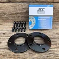 Spurplatten 30mm 2x15mm inkl Schrauben Schwarz für BMW 5er E60 E61 E34 E28 M5