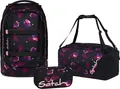 Satch, Schulrucksack-Set PACK Mystic Nights 3-teilig, ab 5. Klasse