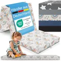 ELONEO Klappmatratze 65x195 cm, 9 cm hoch, Klappmatratze Kinder faltbar, klappbare Gästematratze, Faltbare Matratze, Reisematratze für Kinder und Erwachsene für Reisen und Camping