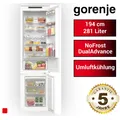 Kühlschrank Gorenje NRKI419EP1 Einbau Kühl-Gefrier-Kombi Schlepptür 281 L 194cm