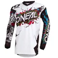 O'neal Element Villain FR Youth Kinder Jersey Trikot lang weiß/schwarz 2026 Oneal XL (152-178) Unisex