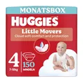 Huggies Baby-Windeln Little Movers, Disney-Design, Größe 4, 150 St. (3 x 50), Monatsbox
