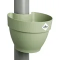 elho Vibia Campana Fallrohrpflanzgefäss 40 - Blumentopf für Regenrohr - vertikaler Garten - 100% recyceltes Plastik - Ø 21.6 x H 16.3 cm - Grün/Pistazien Grün