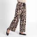 Palazzo Hose Damen Weite Strandhose Boho Sommerhose 36 38 40 42 44 Relaxed Fit