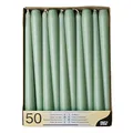 Papstar Leuchterkerzen Ø 2,2 cm, 25 cm jadegrün 88341 Spitzkerzen Halterkerzen, 50 Stück