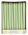50 STARPAK Leuchterkerzen, 22 m, jadegrün, 50er Pack