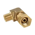 Hicello 1 Stück LPG Brass Connection Angle 90 ° 1/4" Left Gas Cooker Hose Angle Adapter Gasanschlusswinkel Verbindungswinkel Gas winkelstück 90° 1/4' links Eckverbinder aus Messing