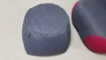 freistil ROLF BENZ Sessel Hocker Pouf ROLF BENZ freistil 171 Sitzkissen Stoff schwarzgrau