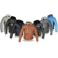 Alpha Speeds Motorradjacke - /Freizeit Herren Lammlederjacke Bikerjacke Highway 11 (Abnehmbares Innenfutter und Kapuze, (NEUE VERSION 2025) Aus weichem Lammleder, inkl. einsetzbarer Protektoren braun 4XL