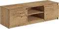 Schlichter TV-Ständer 120 cm, für Fernseher, 2 Schränke und Regale,