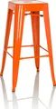 hjh OFFICE Barhocker VANTAGGIO HIGH Metall Hocker bis 150 kg belastbar Sitzhöhe 77 cm