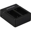 Patona USB Dual Ladegerät f. GoPro Hero 3 AHDBT-301 inkl. Micro-USB Kabel (PT1986)
