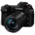 Panasonic Lumix DC-G9 + G Vario, 12-60mm, F3.5-5.6 ASPH, 20,3 MP, 5184 x 3888 Pixel, Live MOS, 4K Ultra HD, Touchscreen, Schwarz - Schwarz