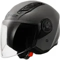 LS2 OF616 Airflow II Solid Jethelm, grau, Größe XL für Männer