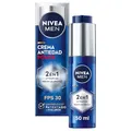 NIVEA MEN POWER 2-in-1 Anti-Flecken- und Anti-Falten-Feuchtigkeitscreme, Anti-Aging Gesichtscreme mit FP30 Schutz, Sonnencreme mit Luminous 630 und Hyaluronsäure, 50 ml