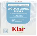 Klar Spülmaschinen Pulver 1375g ohne Duftstoffe, 55 Anwendungen, vegan