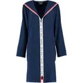 Cawö Damen Bademantel Sea Salt Sand 3101 Kapuze kurz RV - Farbe: navy - 133 - L 211CA1004