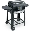 SEVERIN SEVO GTS PG 8107 Elektrogrill mit Deckel und Untergestell, elektrischer Standgrill, in 10 min bis 500 °C, Balkon Grill mit OLED-Display El...