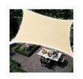 PROMAFIT Sonnensegel Maia Rechteckig 3x2 m, Wasserfest, mit 90 LED Lichtern, bietet 95%igen UV Schutz