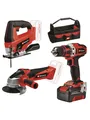 Einhell Power Tool Kit TE-TK 18/3 Li Kit (JS+CD+AG)