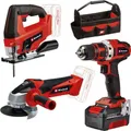 Einhell TE-TK 18/3 Li Kit JS+CD+AG Power X-Change 4257241 Heimwerker Werkzeugset in Tasche (4257241)