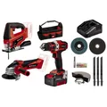 Einhell Akku-Maschinen-Set 'Power X-Change TE-TK 18/3 Li Kit (JS+CD+AG)'