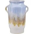 Blumenvase GERRHA Steinzeug 25 cm Hellblau